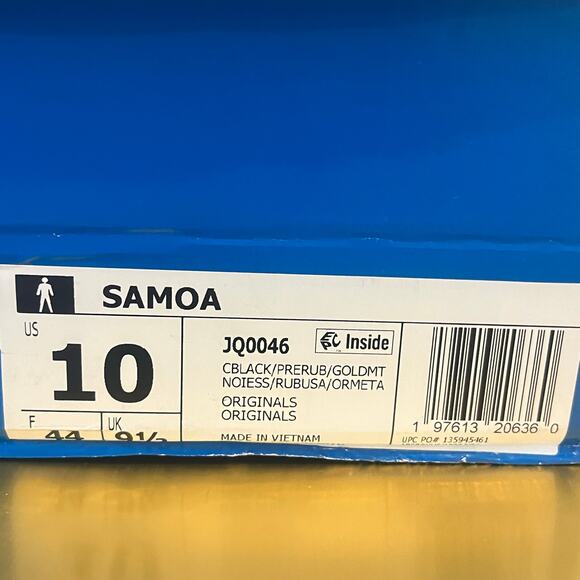 Adidas Men’s Samoa shoes black and red size 10 NIB - Picture 5 of 5